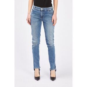 Gas Blue Cotton Slim Fit Women's Jeans